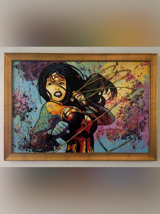 W. Lopa Other - Wonder Woman by American pop/sports artist William Lopa Billy Lopa